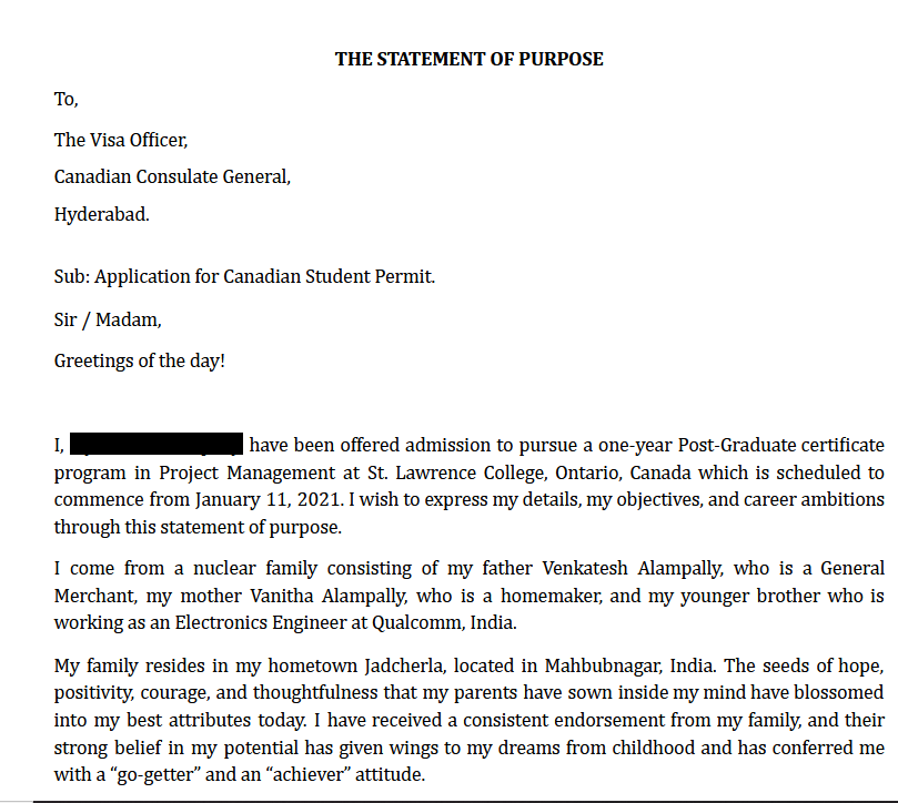 How To Write Best SOP For Canada Study Visa? {+Free Sample} - Kansas®