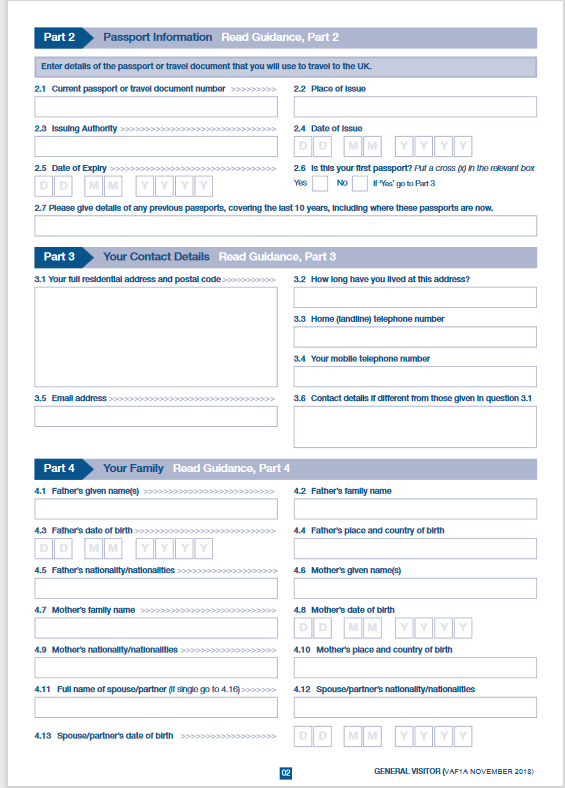 uk visit visa application part-2